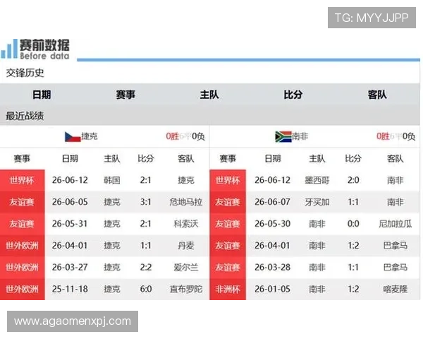 捷克对南非比赛前瞻：双方球队实力分析与比赛预测